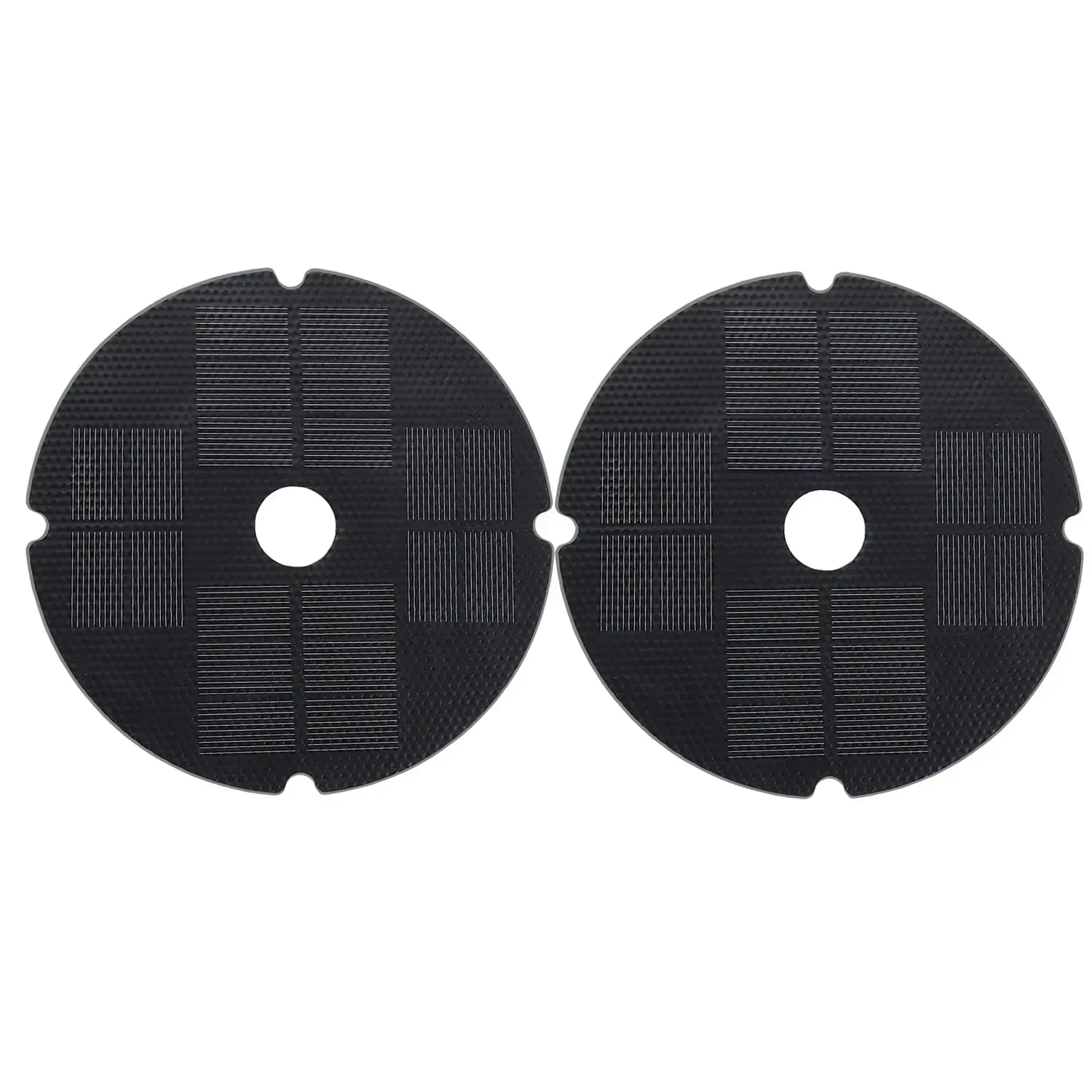 2W pannello solare rotondo