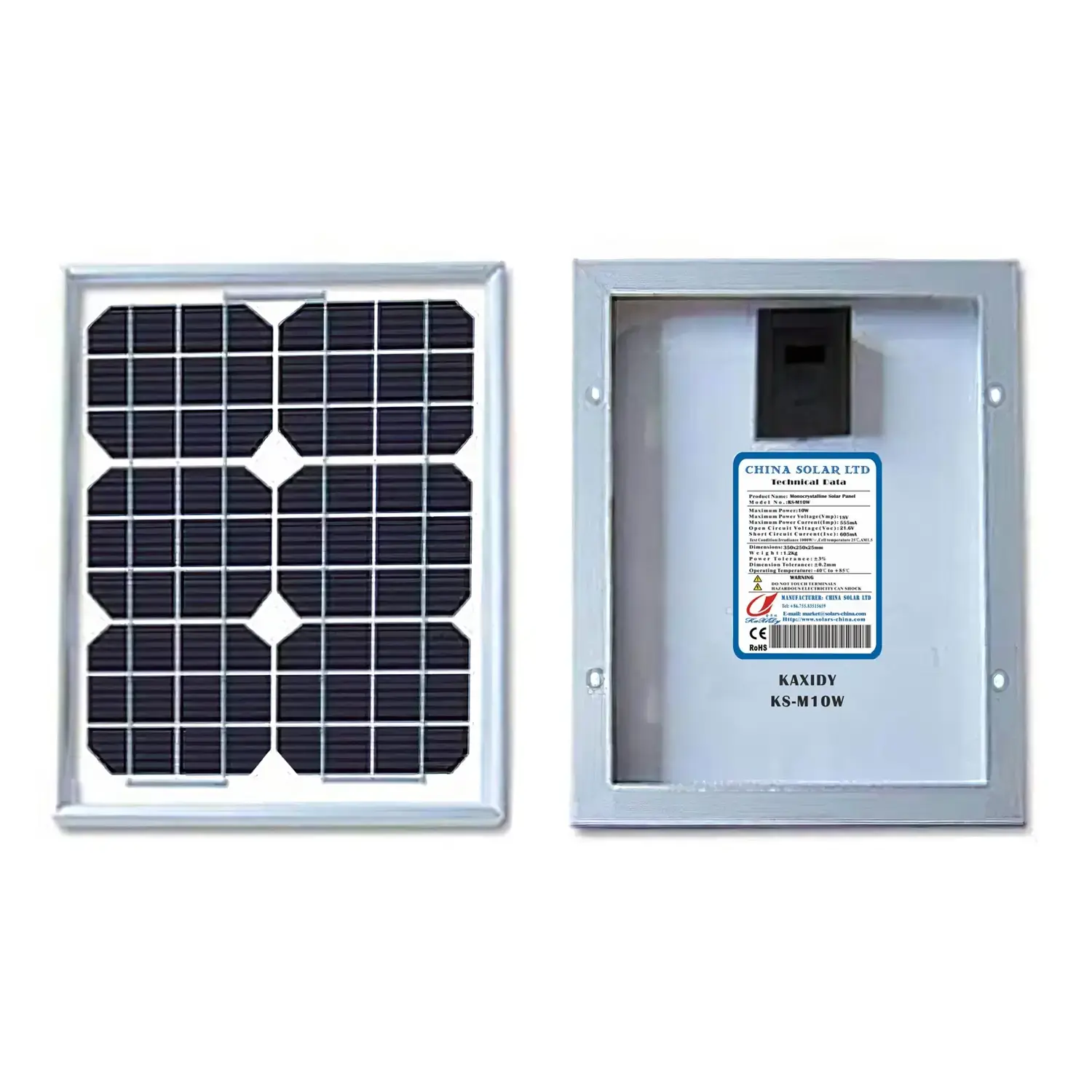 pannello solare 10W 18V