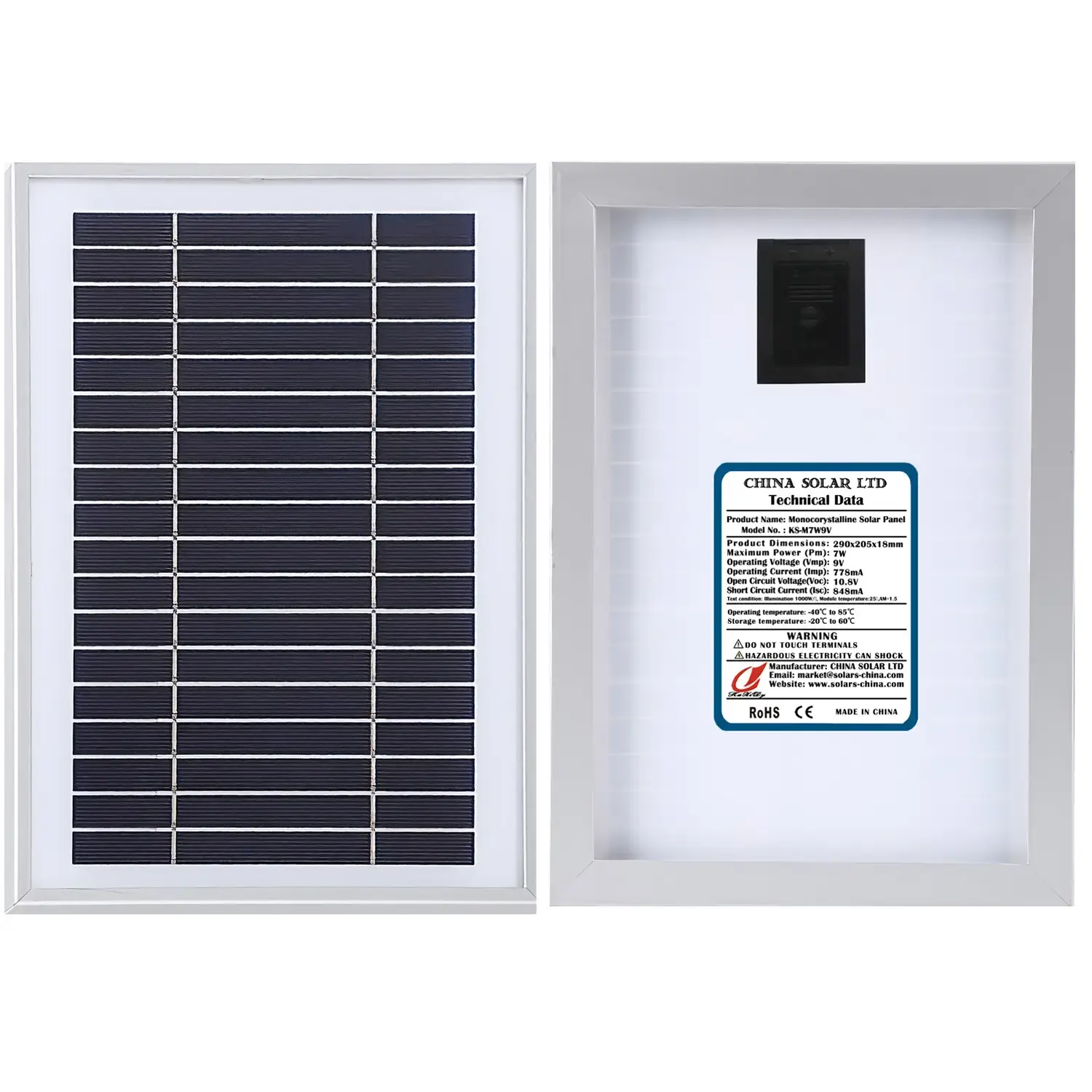 7W Pannello Fotovoltaico