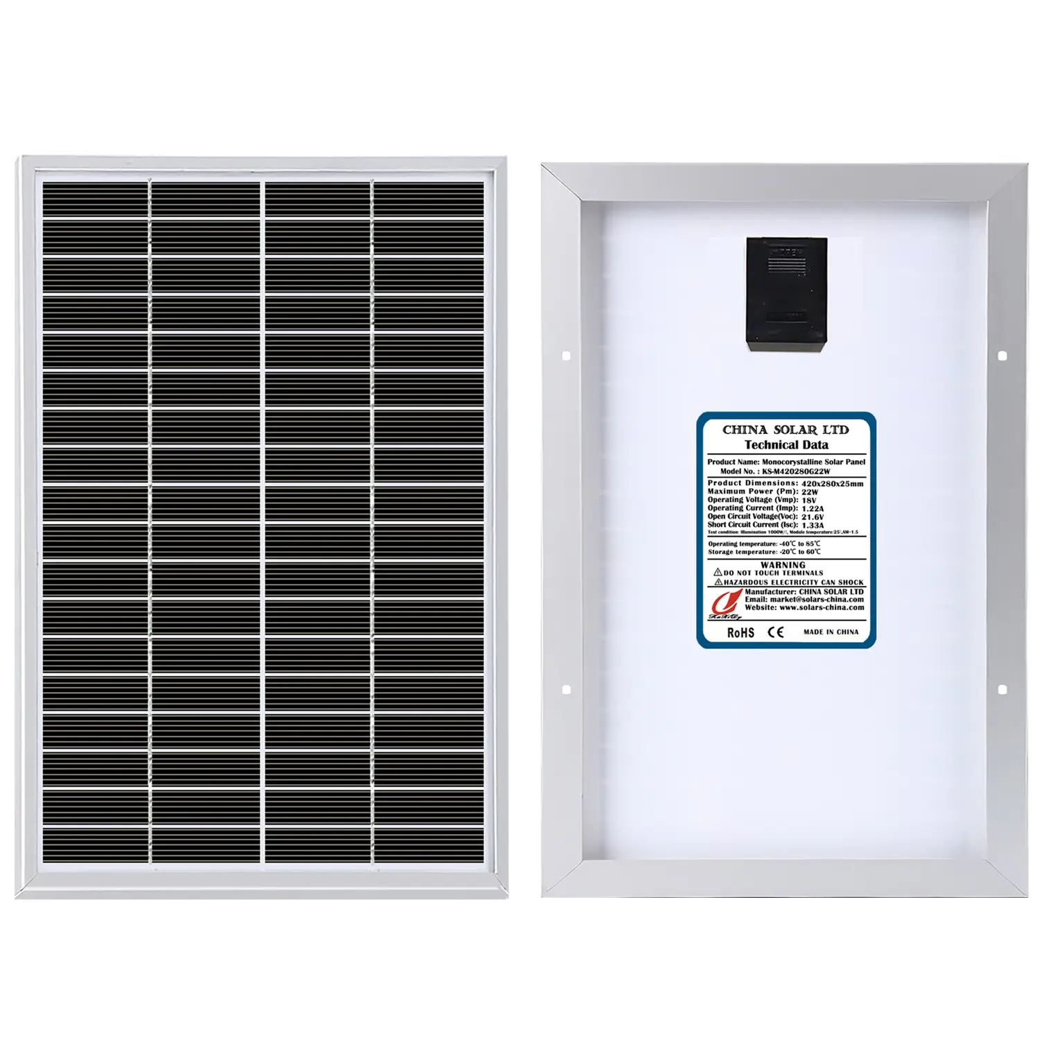 22W Modulo Fotovoltaico