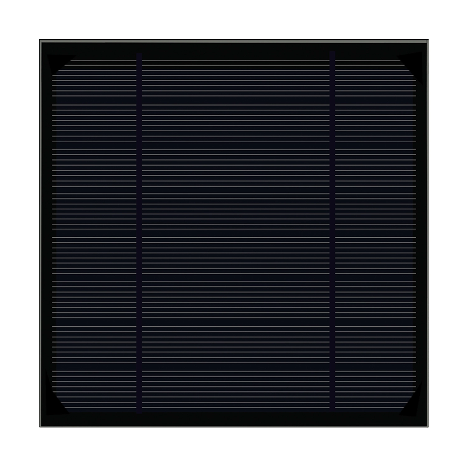 2W pannello solare nero