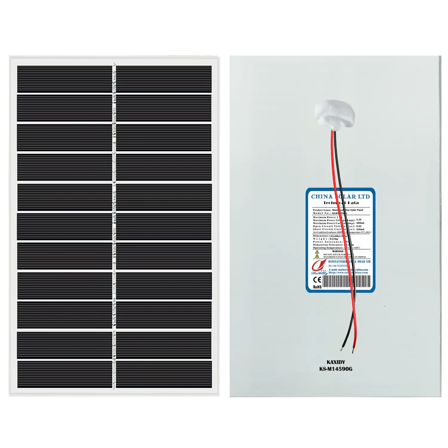 mini pannello solare 5,5V