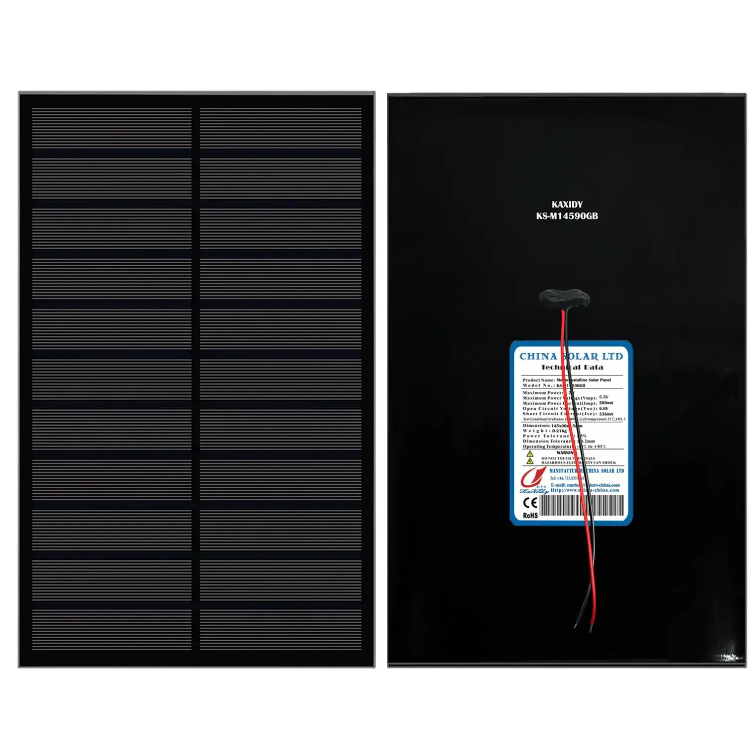 vetro pannello solare 5,5V