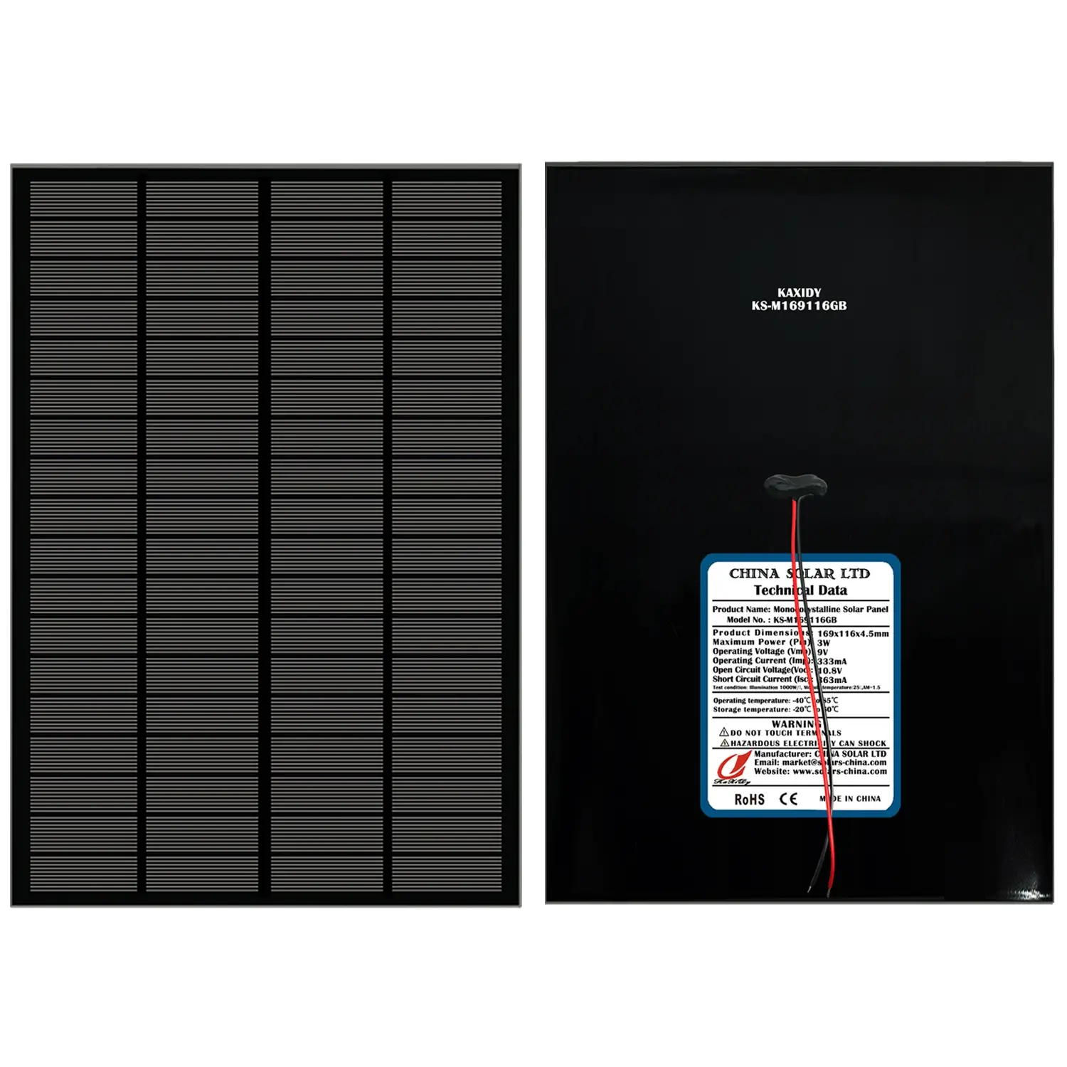 pannello fotovoltaico 3W