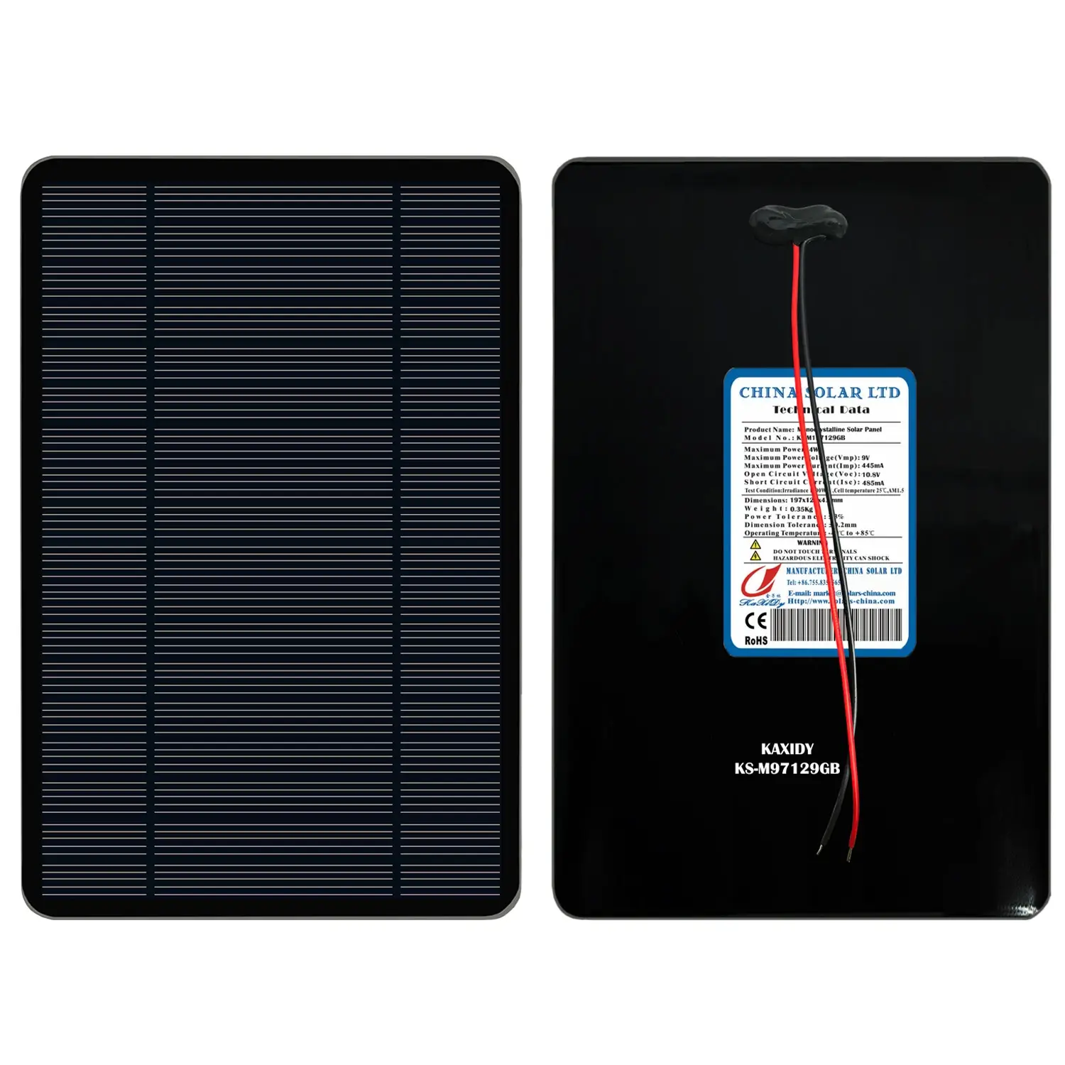 Pannello Solare 4W 9V