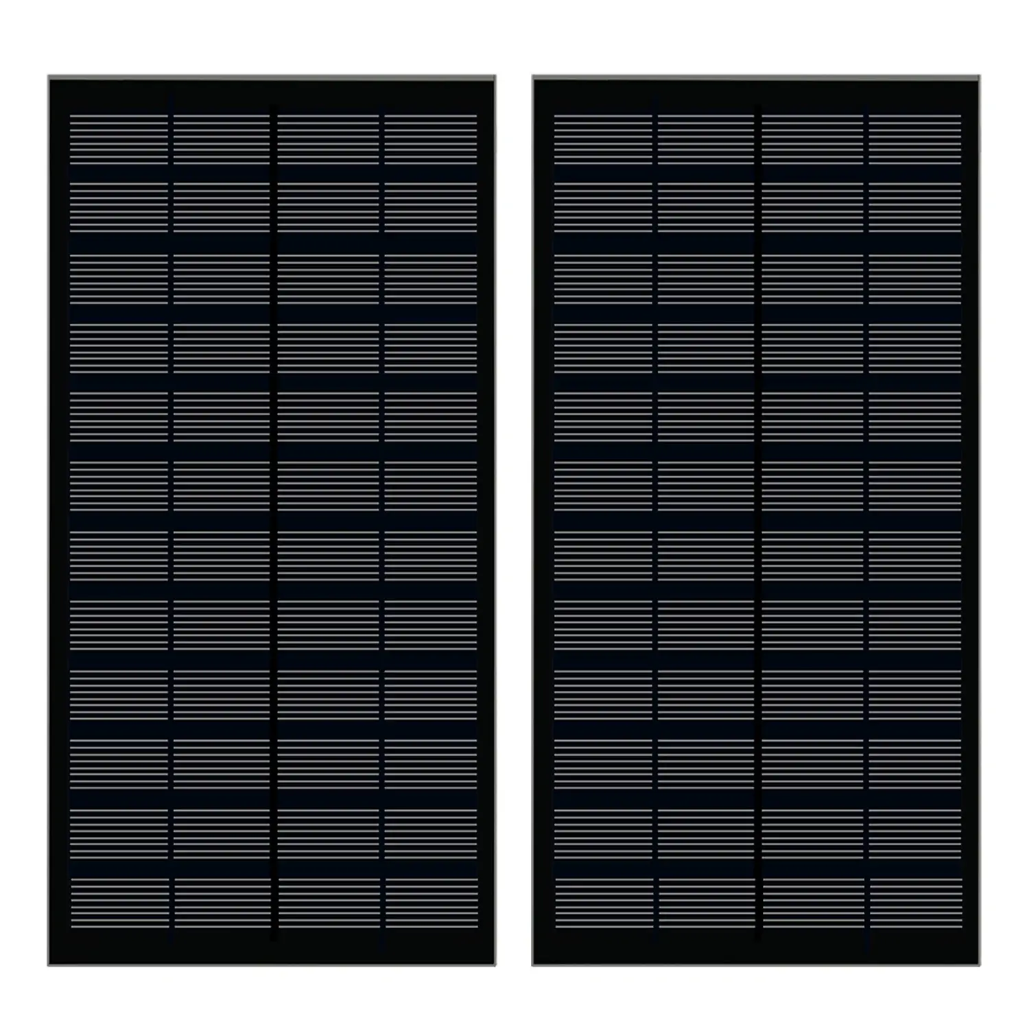 12V pannello solare nero