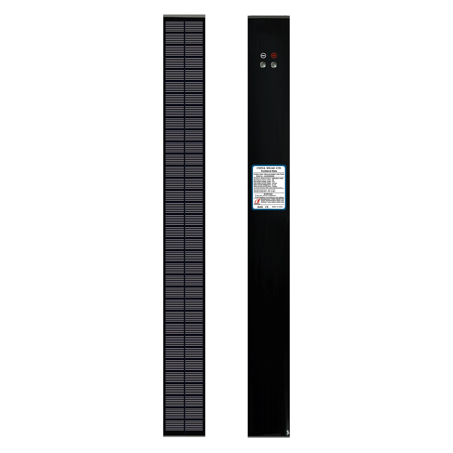 3W 18V pannello solare nero