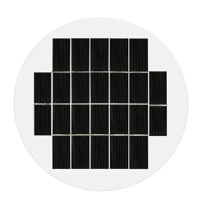 4W Pannello Solare Rotondo